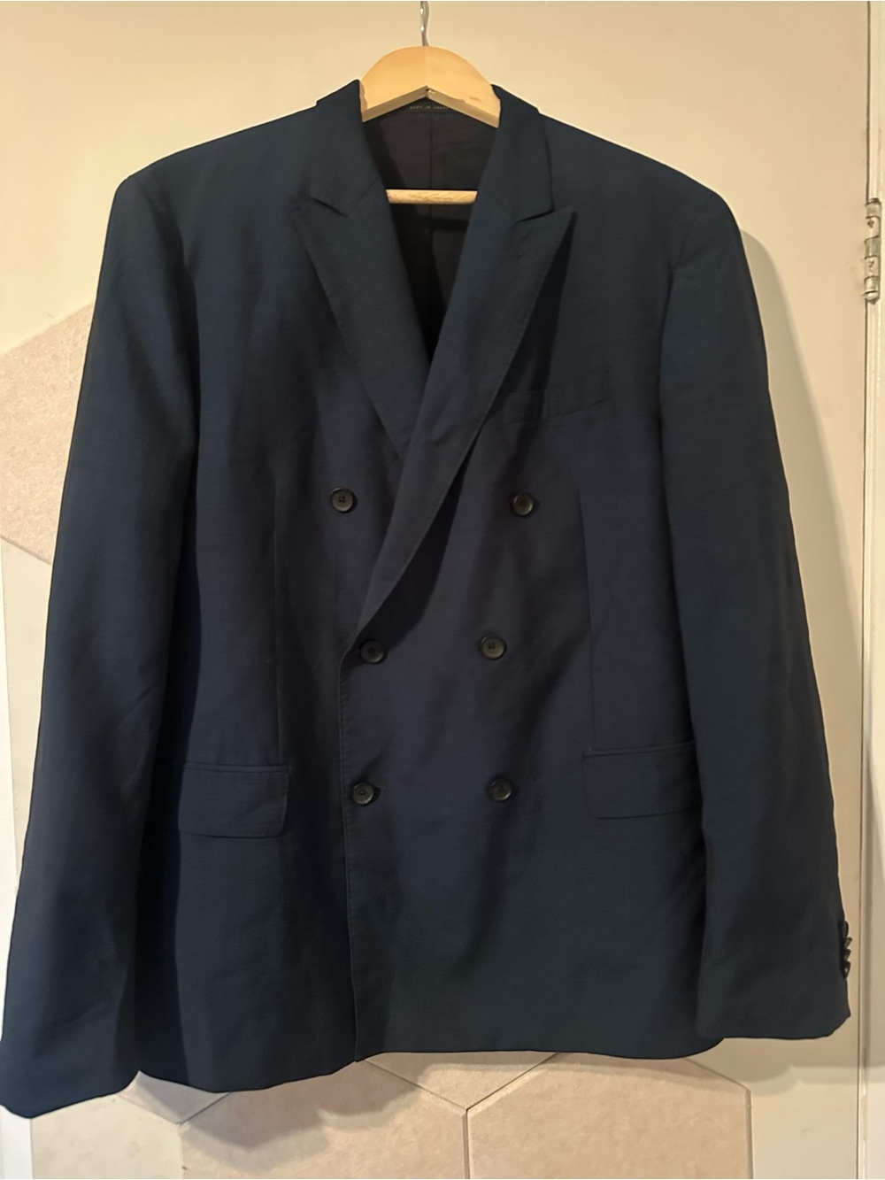Boss Double-Breasted Navy Sport Coat